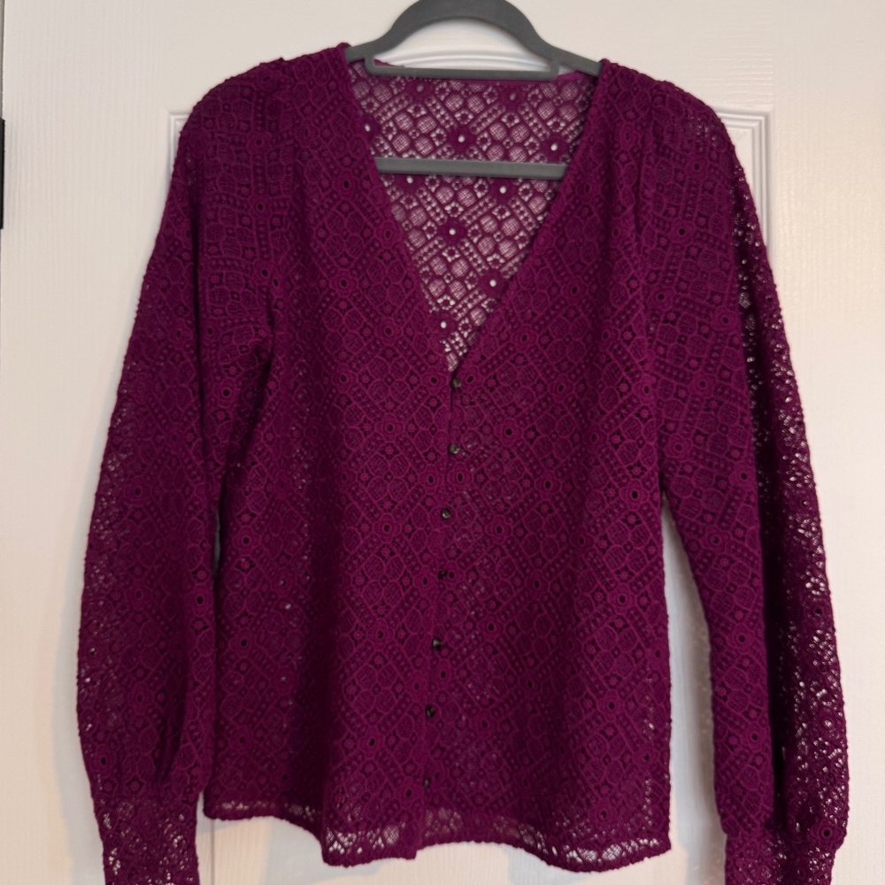 Sezane Gaya Blouse Purple - Size 2